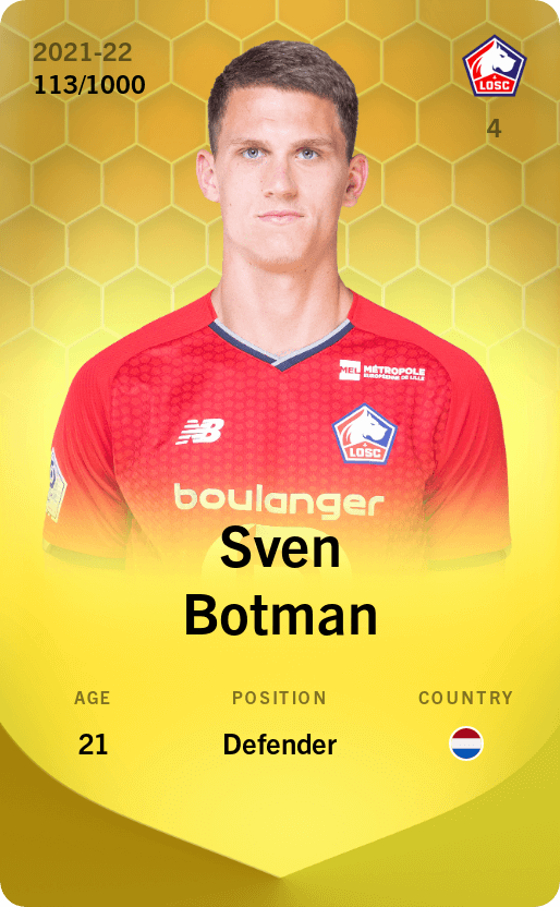 Sven Botman 2021-22 • Limited 113/1000