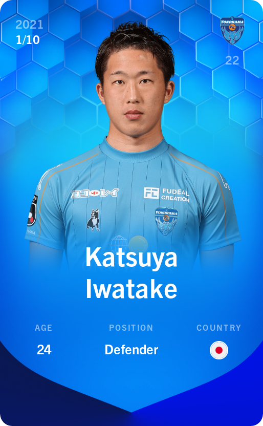 Sorare - Sorare Official - Katsuya Iwatake 2021-22 • Super Rare 1/10 - NFT # 5370124314222861485056672177871073717313238193928903494002013163708381111355