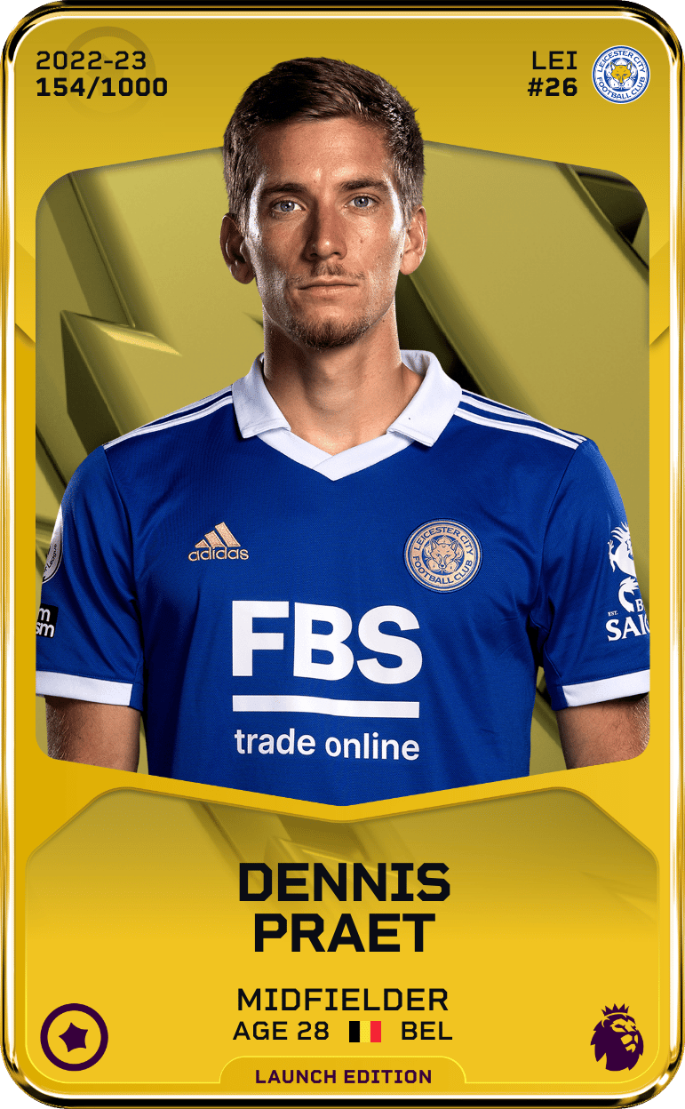 Dennis Praet 2022-23 • Limited 154/1000