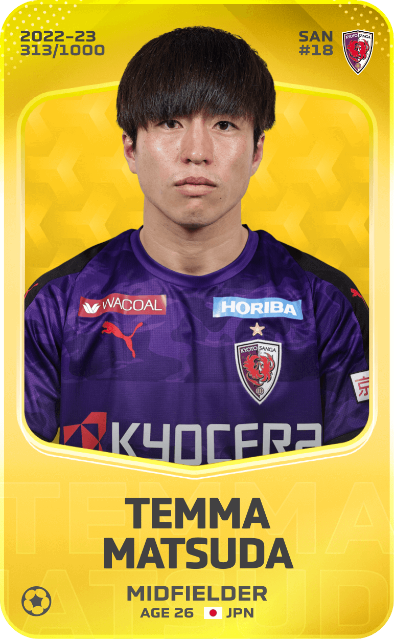 Temma Matsuda 2022-23 • Limited 313/1000