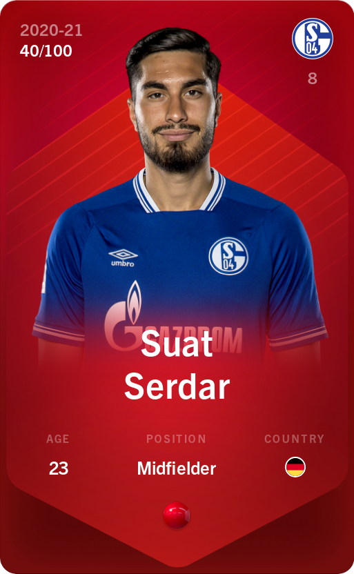 Sorare - Sorare Official - Suat Serdar 2020-21 • Rare 40/100 - NFT # 74903795655195222145872316782309045090469833734256931019951307699642849863345