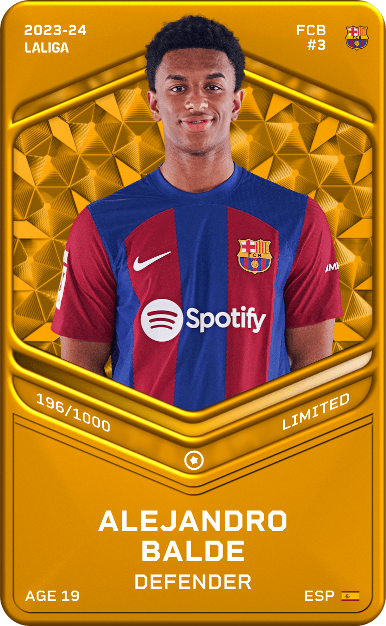 Alejandro Balde 2023-24 • Limited 196/1000