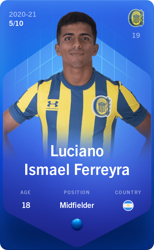 Sorare - Sorare Official - Luciano Ismael Ferreyra 2020-21 • Super Rare 5/10 - NFT # 31870024581267248980193949497497986715784142313601537285861784983716466555896