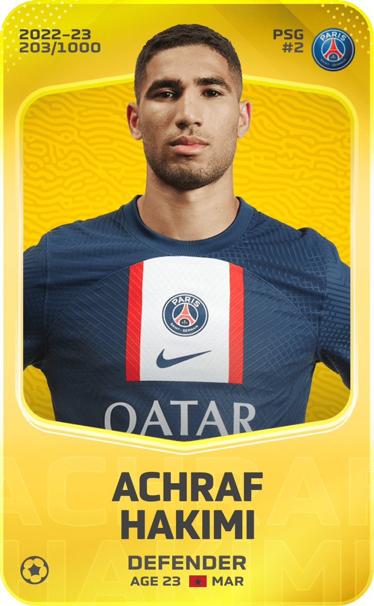Achraf Hakimi 2022-23 • Limited 203/1000