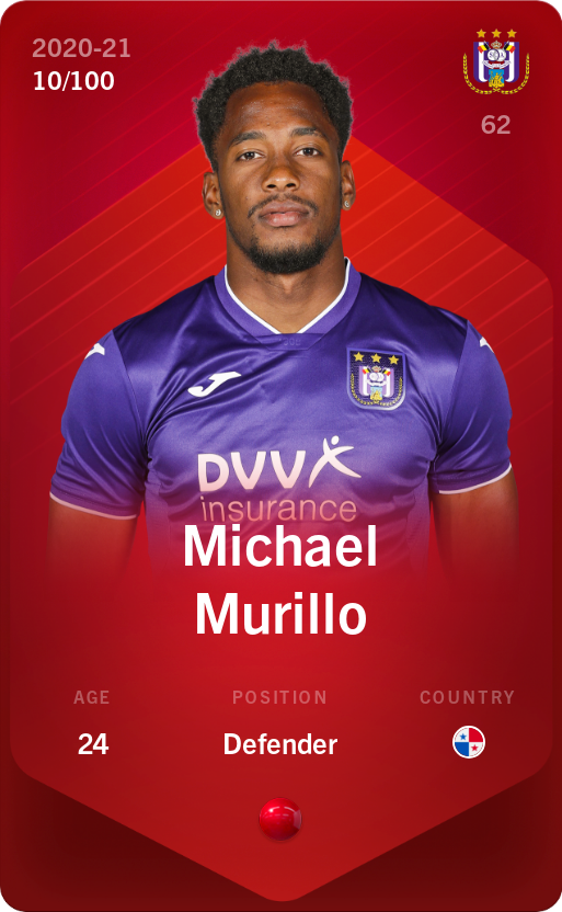 Sorare - Sorare Official - Michael Murillo 2020-21 • Rare 10/100 - NFT # 40114974777396873141009453948594529134742739049443469812293413136048679046169