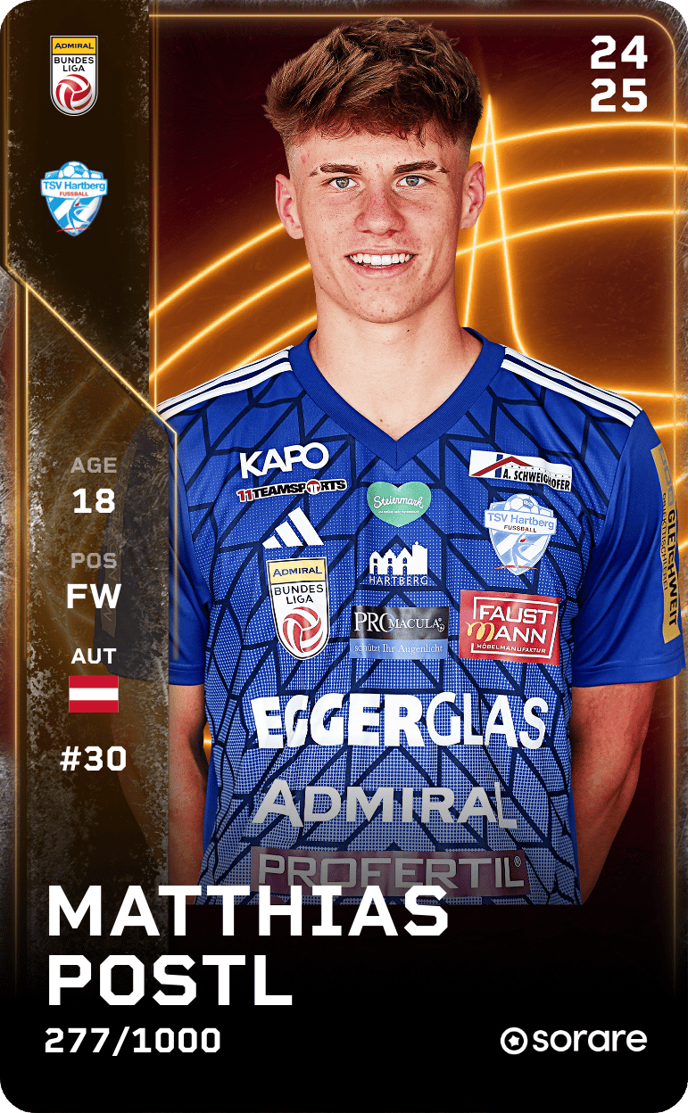 Matthias Postl 2024-25 • Limited 277/1000