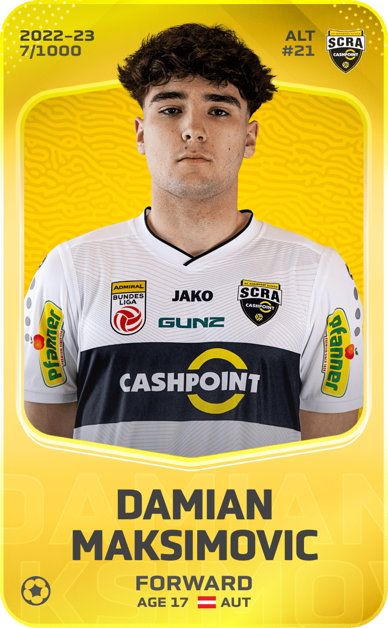 Damian Maksimovic 2022-23 • Limited 7/1000