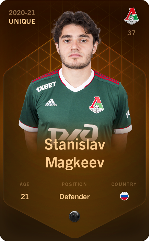 Sorare - Sorare Official - Stanislav Magkeev 2020-21 • Unique - NFT # 43938163809332292818867128609771808753163467025042773011366965756576325210054