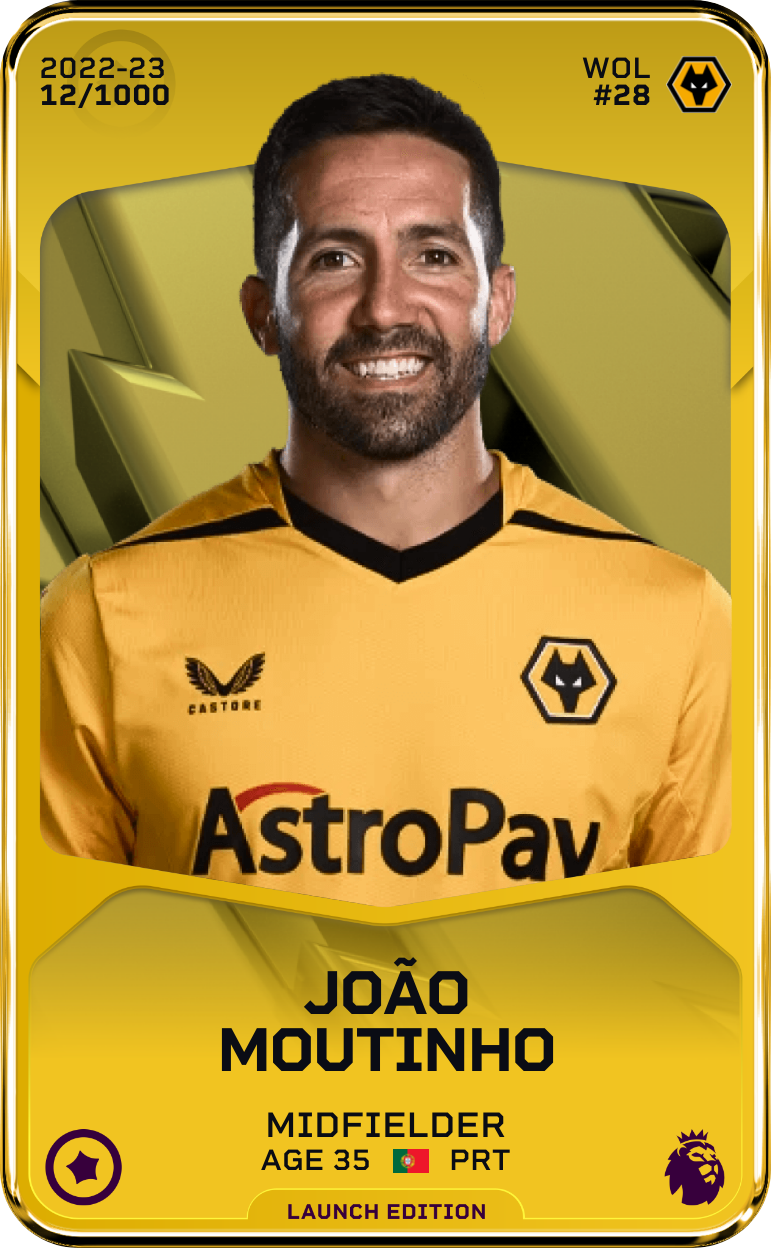 Sorare - Sorare Official - João Moutinho 2022-23 • Limited 12/1000 - NFT # 9674231825761876734756747684163862773516373692961362477002401954695014631505