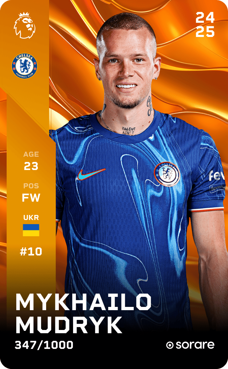 Mykhailo Mudryk 2024-25 • Limited 347/1000