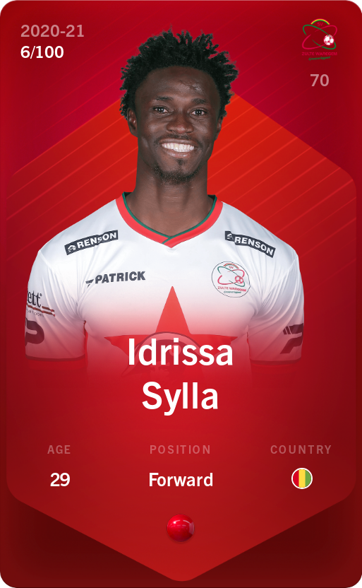 Sorare - Sorare Official - Idrissa Sylla 2020-21 • Rare 6/100 - NFT # 90654882392833135476278219649131523600137655348534372363071160425669273393545