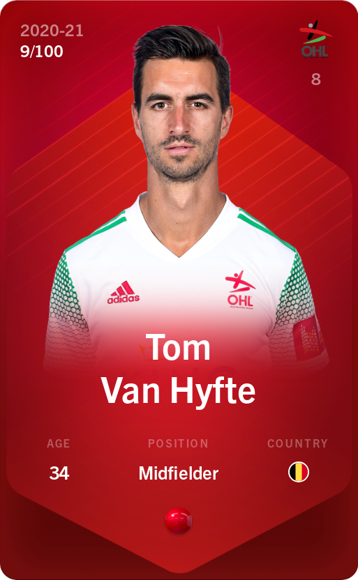 Sorare - Sorare Official - Tom Van Hyfte 2020-21 • Rare 9/100 - NFT # 69136097236836910708738479385518850877562423131077733885117488518480022380487