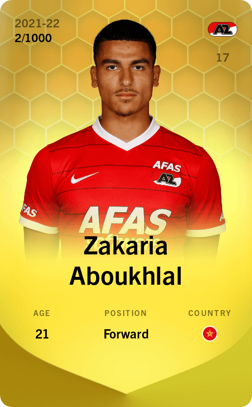 Zakaria Aboukhlal 2021-22 • Limited 2/1000