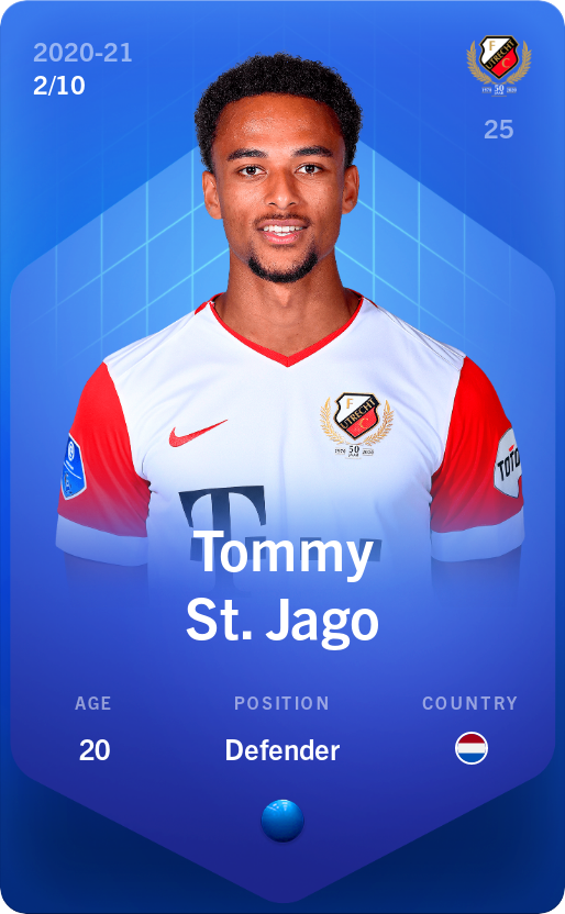 Sorare - Sorare Official - Tommy St. Jago 2020-21 • Super Rare 2/10 - NFT # 18729981326836595017583565463023793331936260813098972691951365010440727068665