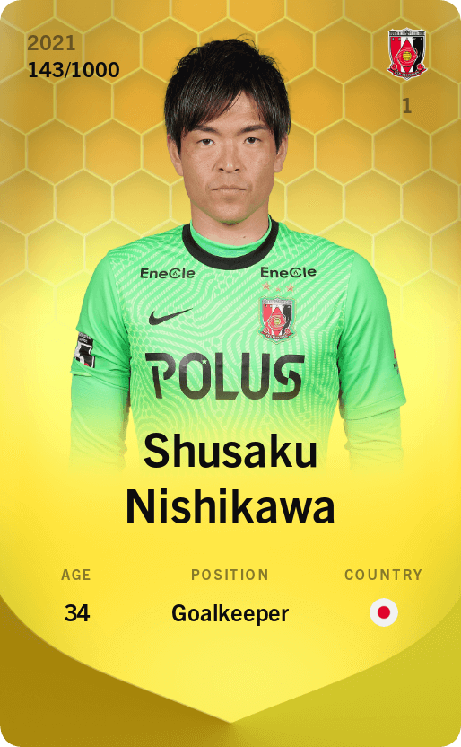 Shusaku Nishikawa 2021-22 • Limited 143/1000