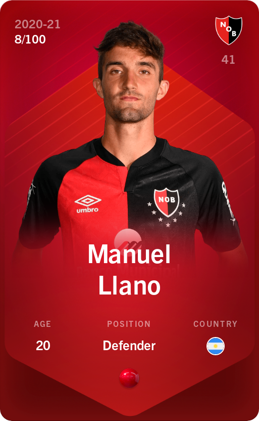 Sorare - Sorare Official - Manuel Llano 2020-21 • Rare 8/100 - NFT # 42973983374055962849917981957684623260869456639377587160437219783215143771155