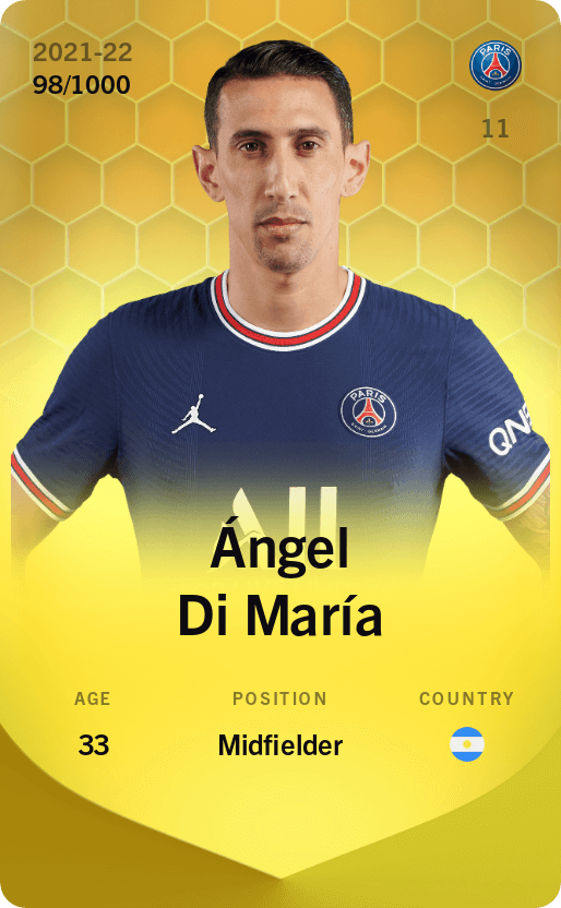 Ángel Di María 2021-22 • Limited 98/1000