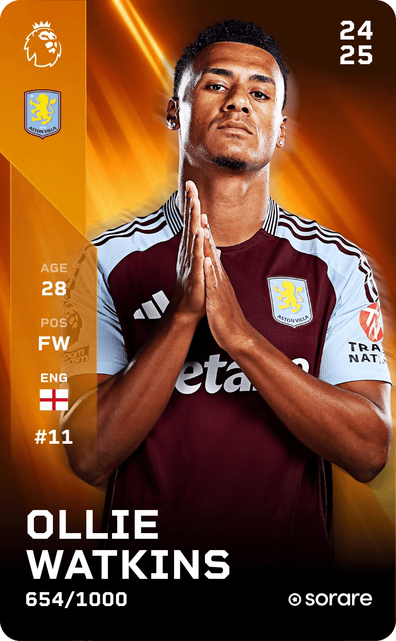 Ollie Watkins 2024-25 • Limited 654/1000