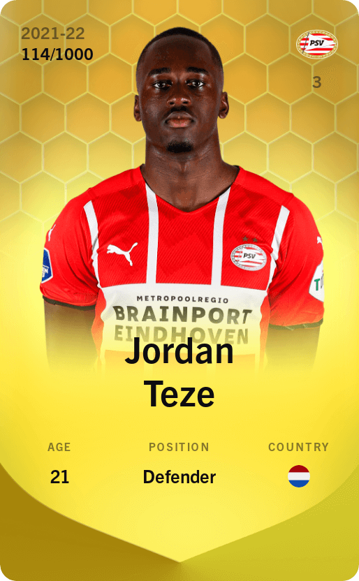 Jordan Teze 2021-22 • Limited 114/1000