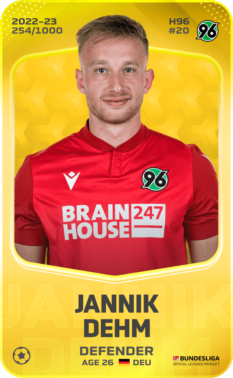 Jannik Dehm 2022-23 • Limited 254/1000