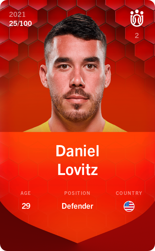 Sorare - Sorare Official - Daniel Lovitz 2021-22 • Rare 25/100 - NFT # 35378665045021683283672801295589112558678521742957397263327801671254808981886