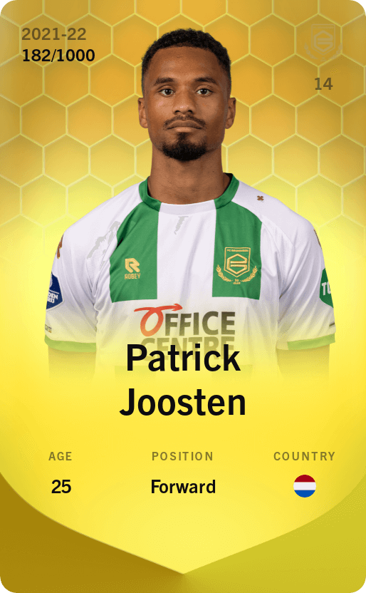 Patrick Joosten 2021-22 • Limited 182/1000