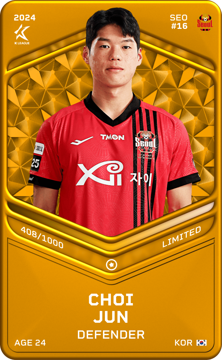 Choi Jun 2024-25 • Limited 408/1000