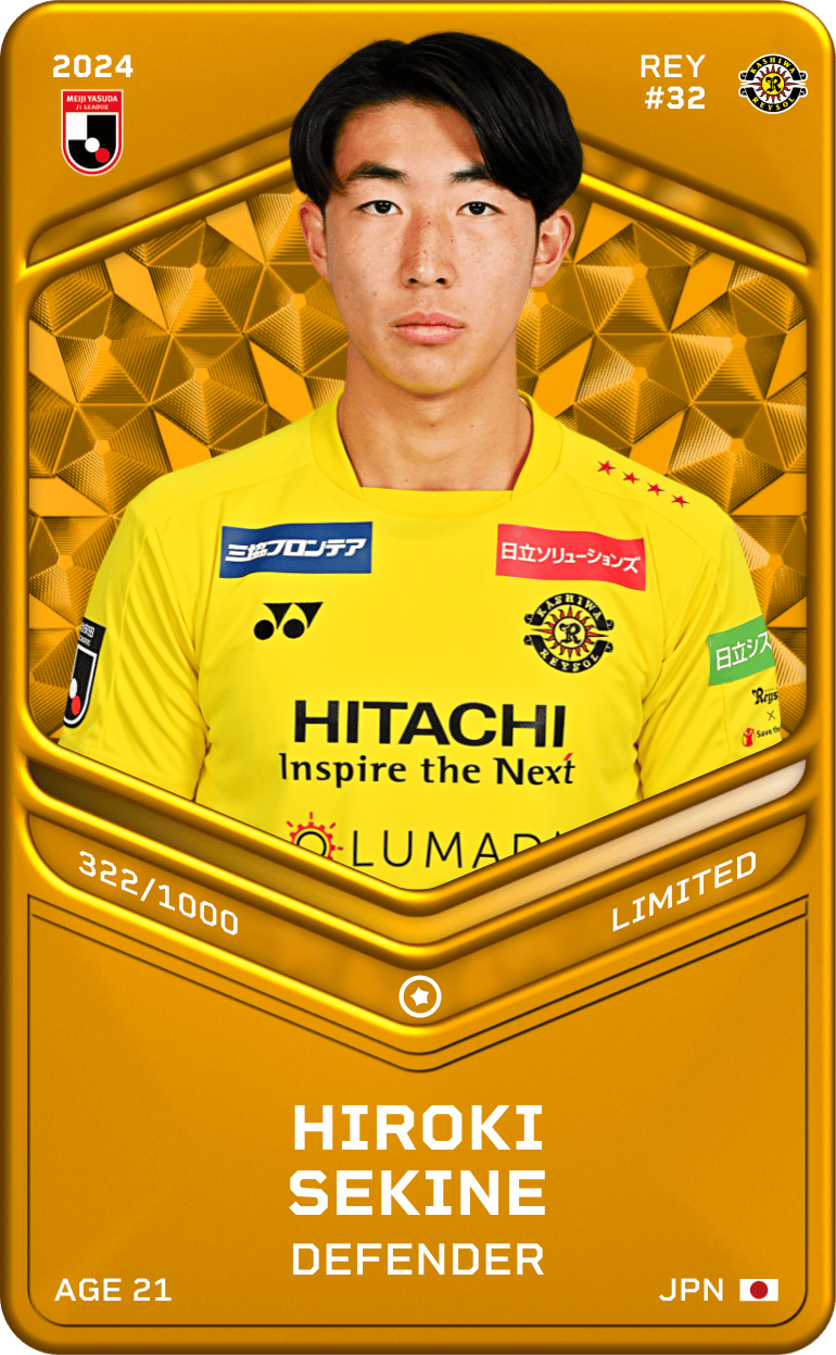 Hiroki Sekine 2024-25 • Limited 322/1000
