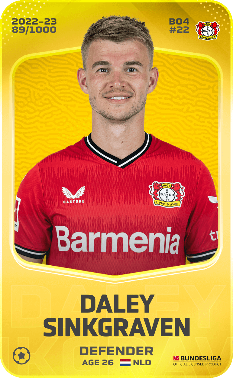 Daley Sinkgraven 2022-23 • Limited 89/1000
