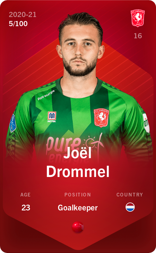 Sorare - Sorare Official - Joël Drommel 2020-21 • Rare 5/100 - NFT # 12474143483432132005415368992318788710170313526238699314190856654643283957822