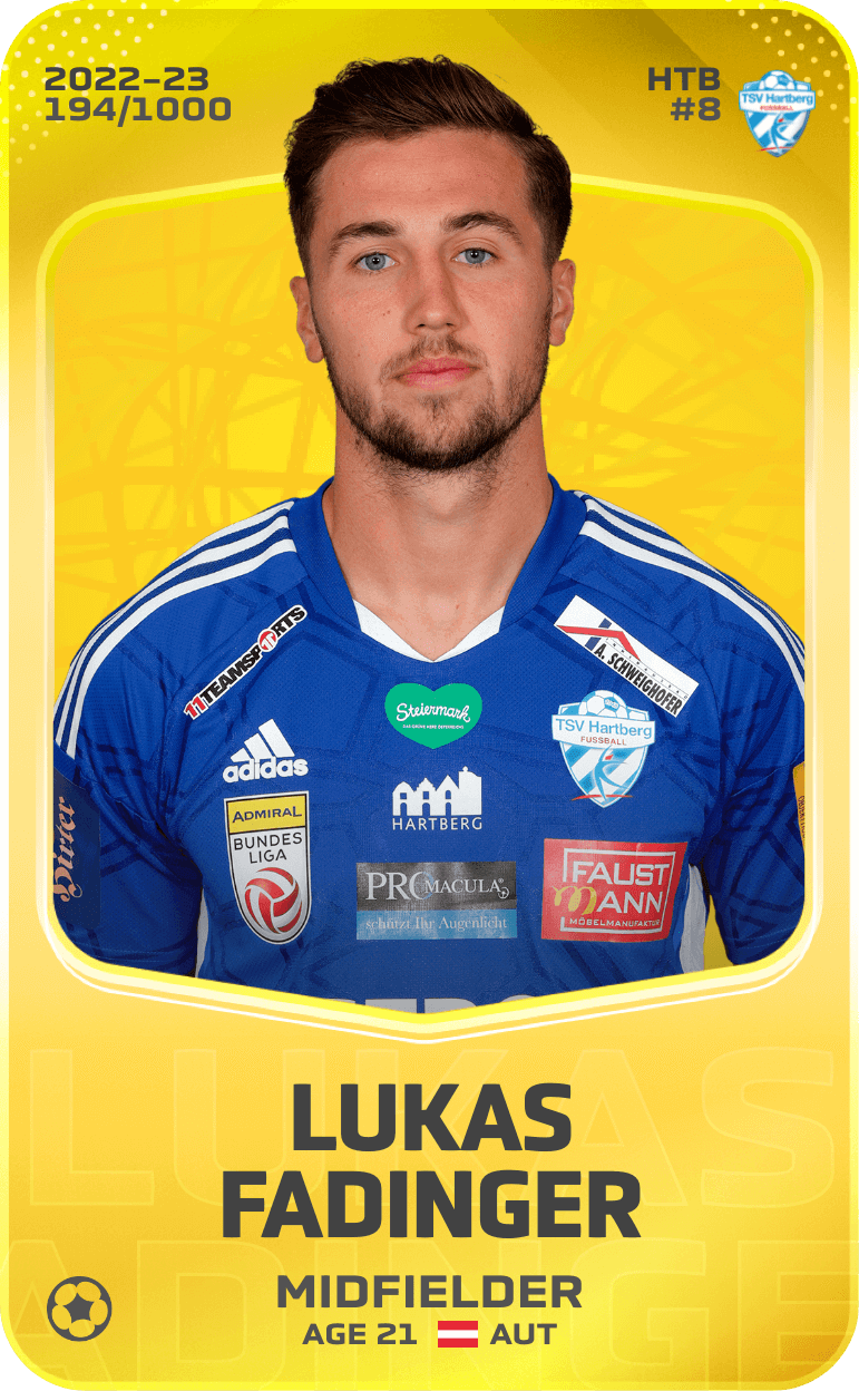 Lukas Fadinger 2022-23 • Limited 194/1000