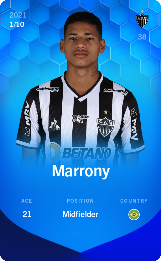 Sorare - Sorare Official - Marrony 2021-22 • Super Rare 1/10 - NFT # 106465905357486793017614022423160996511811488360316223522225446662333893378458