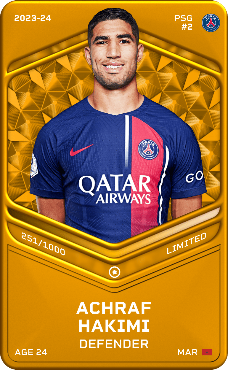 Achraf Hakimi 2023-24 • Limited 251/1000