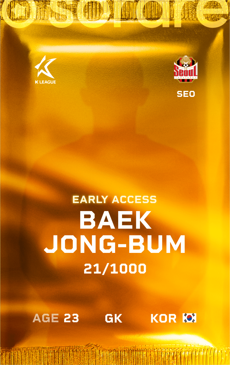 Baek Jong-Beom 2025-26 • Limited 21/1000