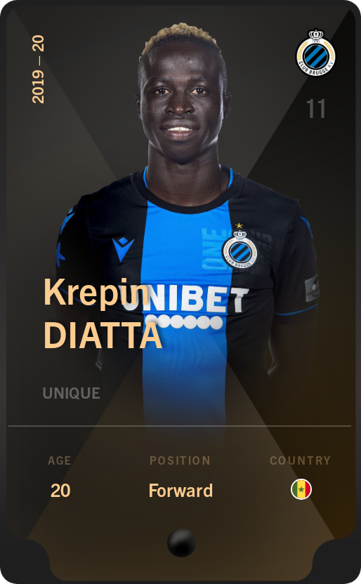 Sorare - Sorare Official - Krepin Diatta 2019-20 • Unique - NFT # 17316400233332325500805260574215466670321706456876681810272816453824575571419