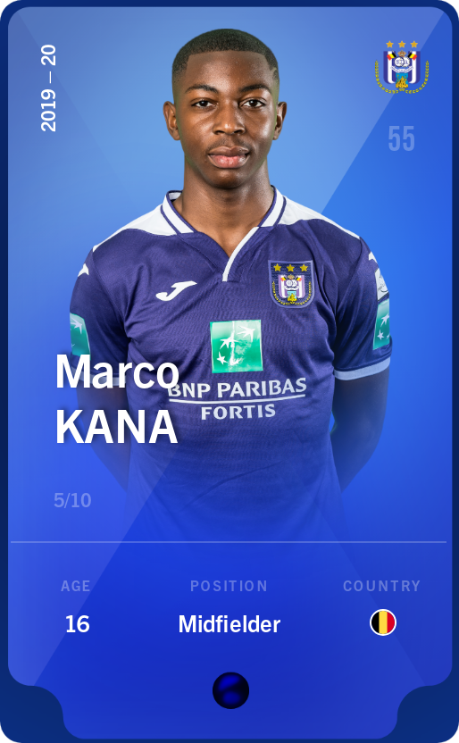 Sorare - Sorare Official - Marco Kana 2019-20 • Super Rare 5/10 - NFT # 30643194207077448510377877402891347054506517705303608153026750773249508103313