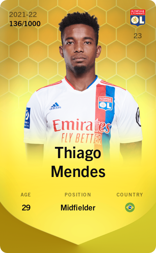 Thiago Mendes 2021-22 • Limited 136/1000