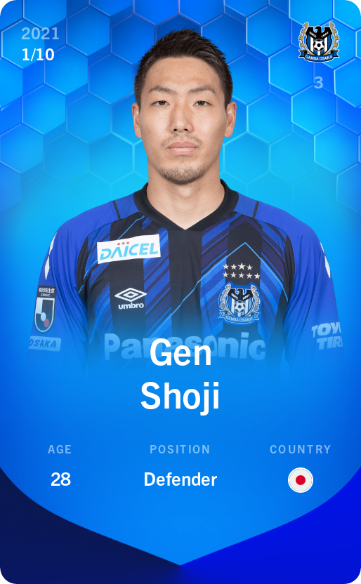 Sorare - Sorare Official - Gen Shoji 2021-22 • Super Rare 1/10 - NFT # 4336415545762896035982323826903838649002389368347635791405021189829856742929