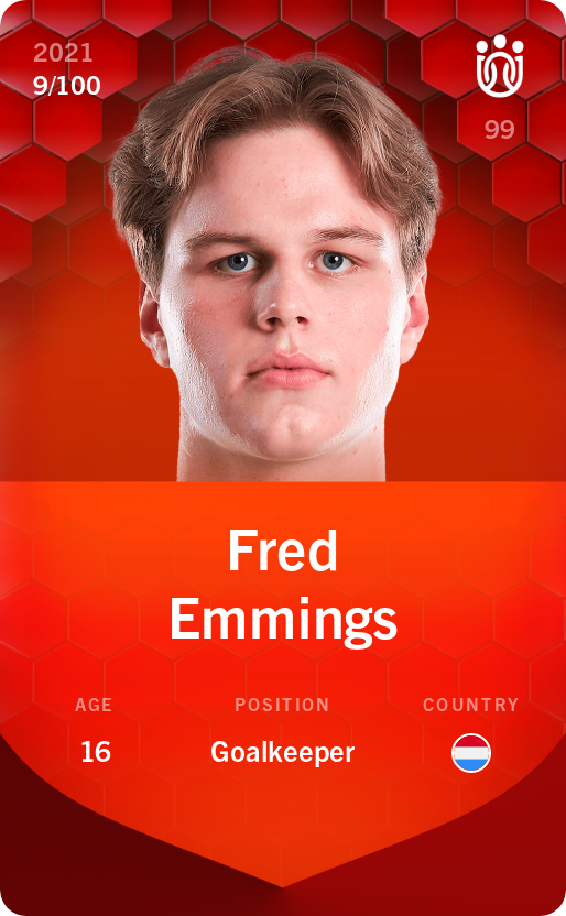 Sorare - Sorare Official - Fred Emmings 2021-22 • Rare 9/100 - NFT # 9274043452149730725036455035453133271064436358884291105322006637964372244591