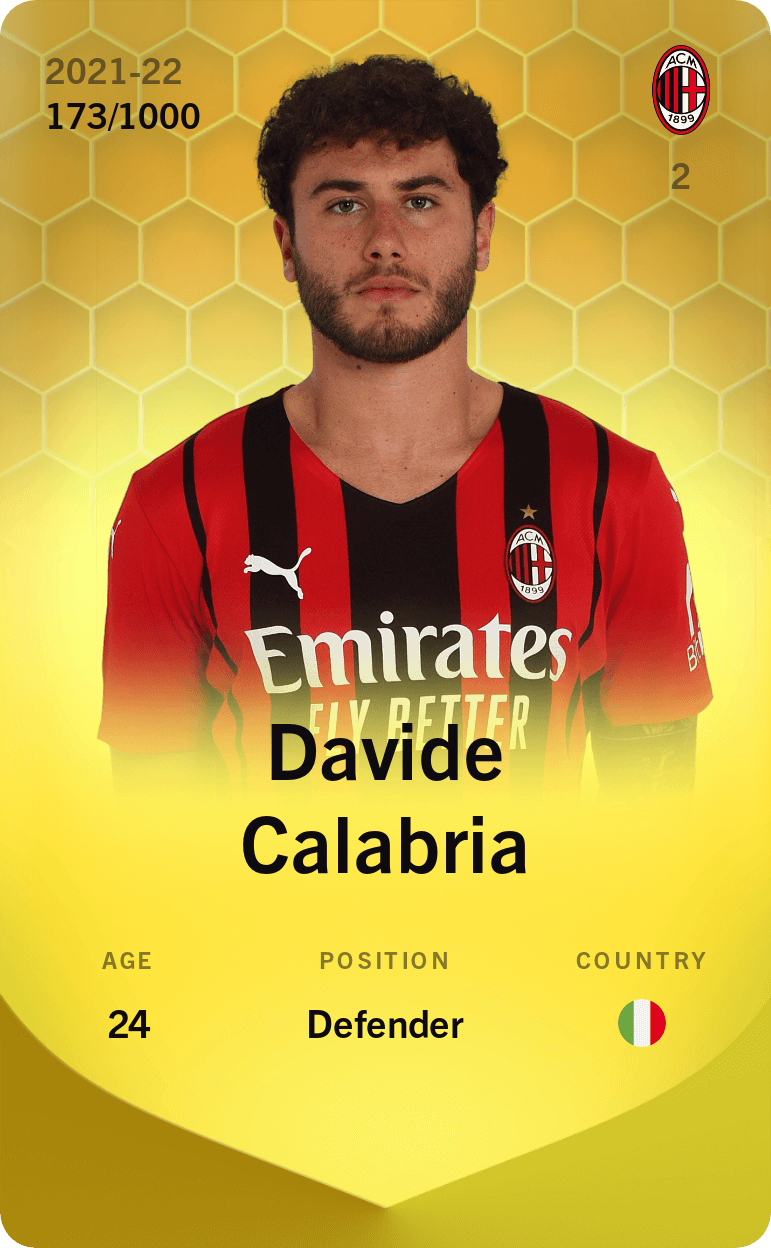Davide Calabria 2021-22 • Limited 173/1000