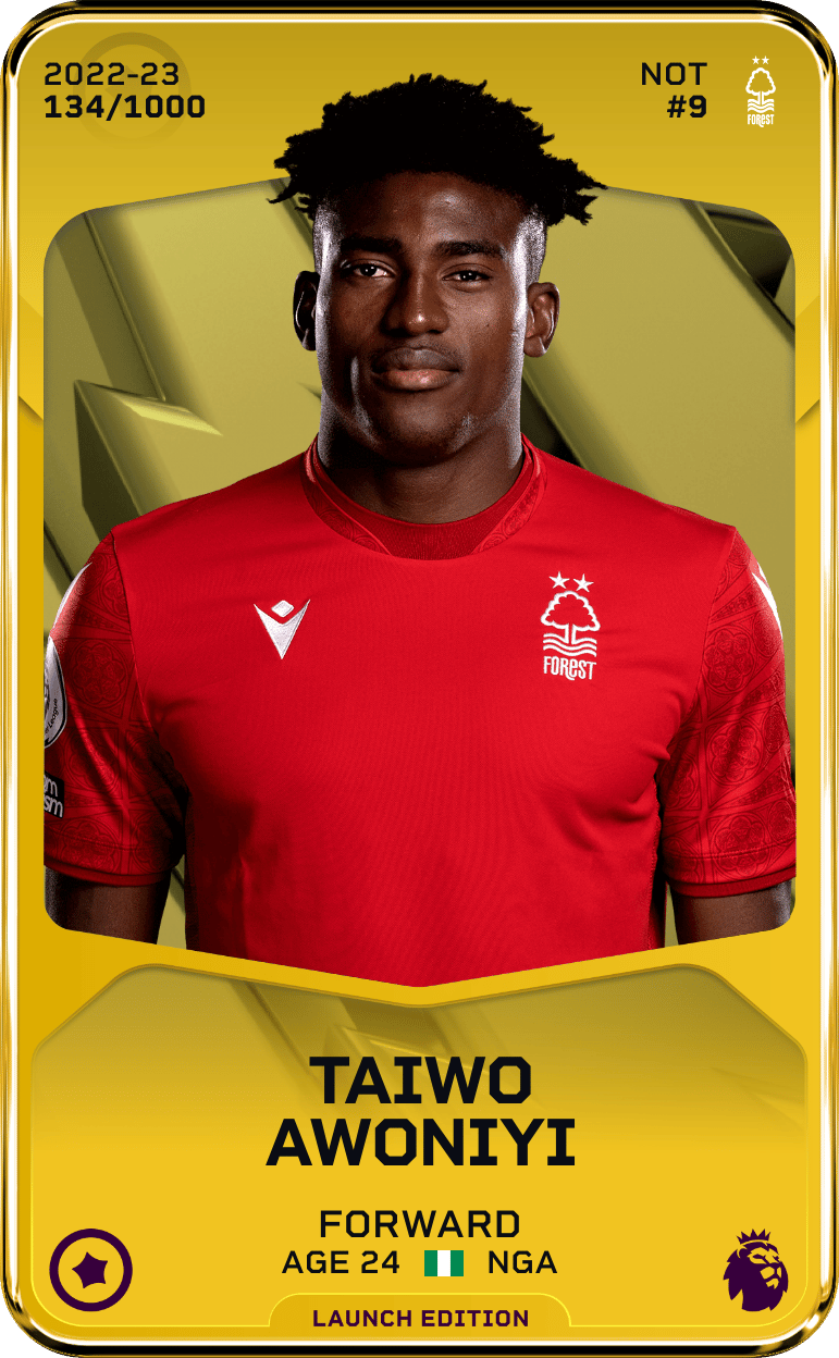 Taiwo Awoniyi 2022-23 • Limited 134/1000