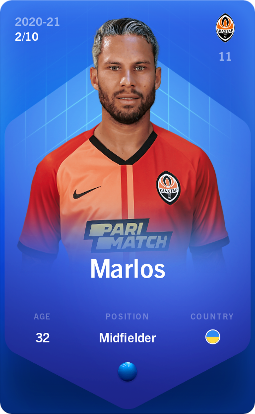Sorare - Sorare Official - Marlos 2020-21 • Super Rare 2/10 - NFT # 67846789502972288548920733211804098076996631023068676487738600254122772726337