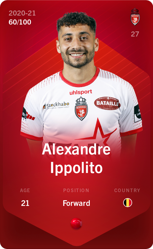 Sorare - Sorare Official - Alexandre Ippolito 2020-21 • Rare 60/100 - NFT # 46123985531441929353230294589155078173038496011610497467655978713855290379569