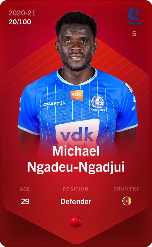 Sorare - Sorare Official - Michael Ngadeu-Ngadjui 2020-21 • Rare 20/100 - NFT # 45156674402454299275416179808375107782771527174390661535966850784676446945910