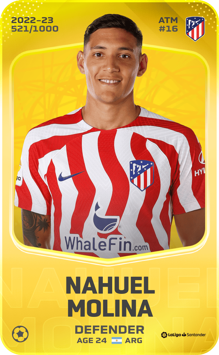 Nahuel Molina 2022-23 • Limited 521/1000