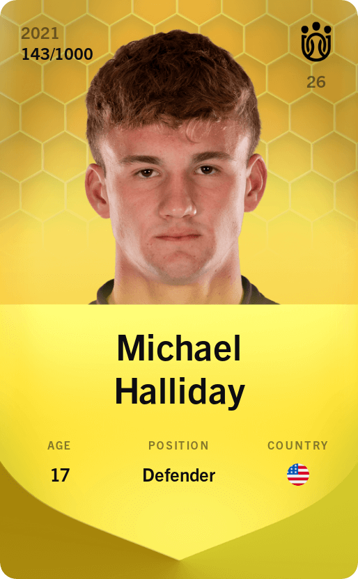 Michael Halliday 2021-22 • Limited 143/1000
