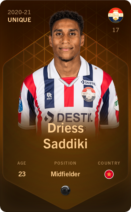 Sorare - Sorare Official - Driess Saddiki 2020-21 • Unique - NFT # 24009109227329263636948748633066924883180835445378405591182057975211440129561