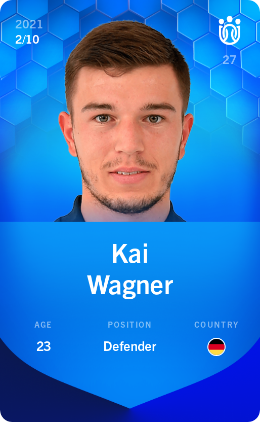 Sorare - Sorare Official - Kai Wagner 2021-22 • Super Rare 2/10 - NFT # 25080964174843111213108413290002648247668782201084672826048749161152992558734