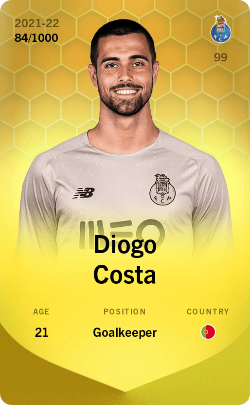 Diogo Costa 2021-22 • Limited 84/1000