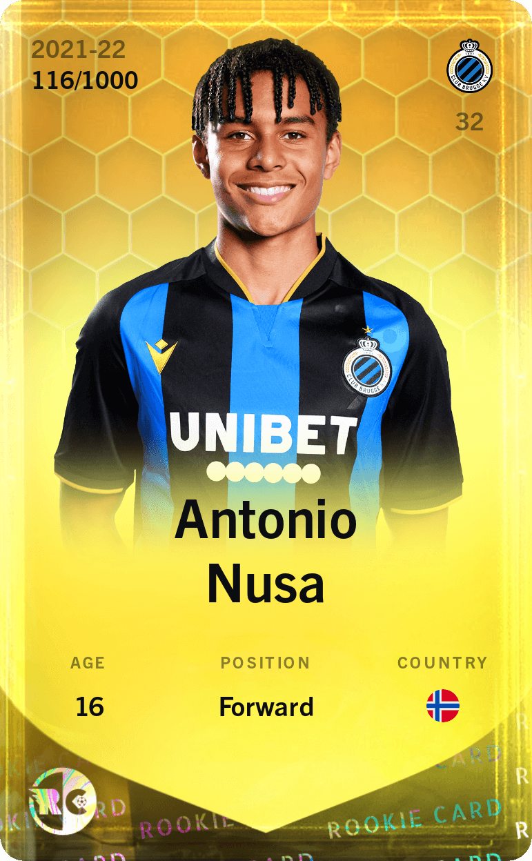 Antonio Nusa 2021-22 • Limited 116/1000